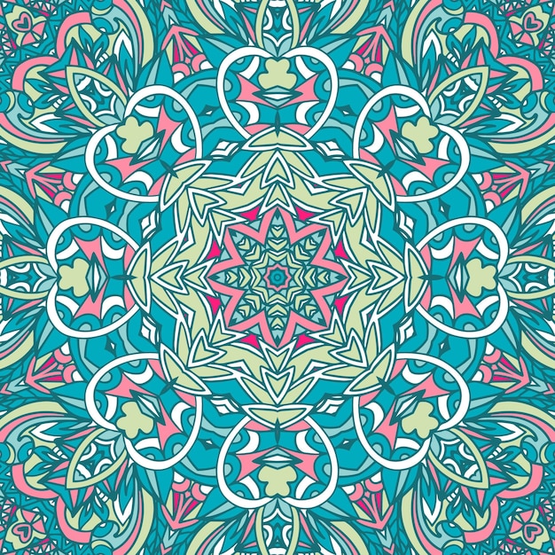 Mandala abstract geometric ethnic seamless pattern