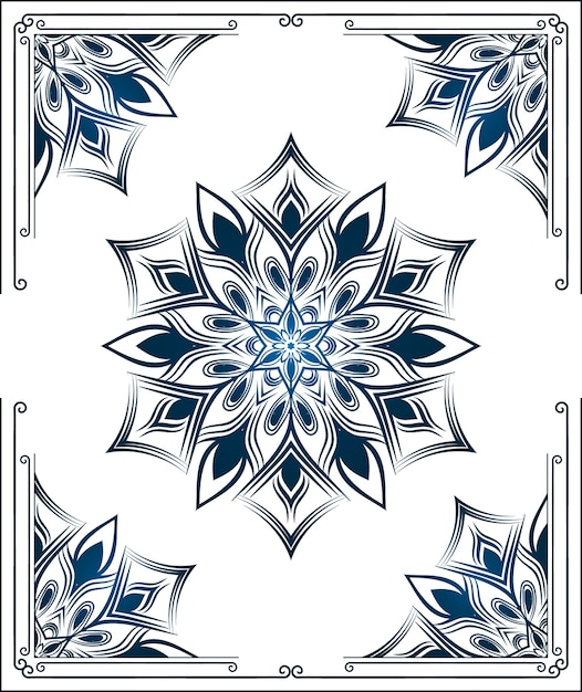 Mandala achtergrond met arabesque patroon