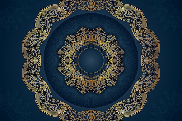 Vector mandala achtergrond met kleurovergang