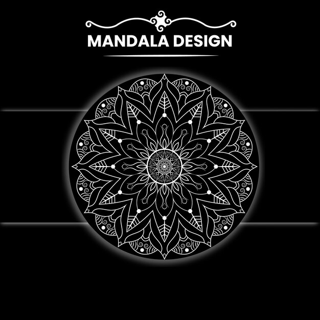 Mandala achtergrondontwerp