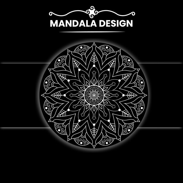 Vector mandala achtergrondontwerp