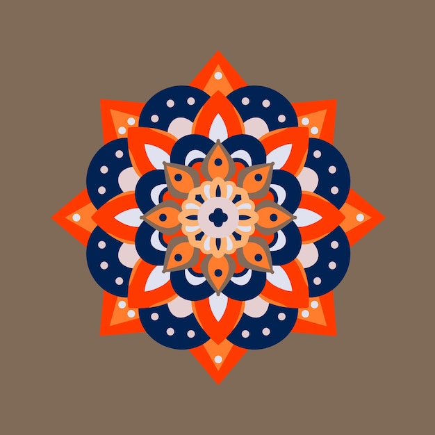 Mandala aesthetic color pattern