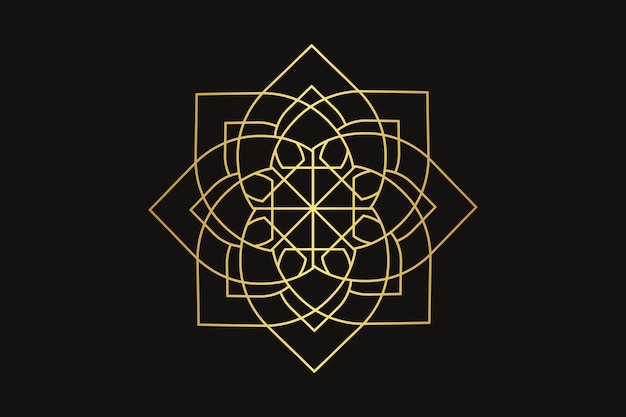 Vector mandala alpona design