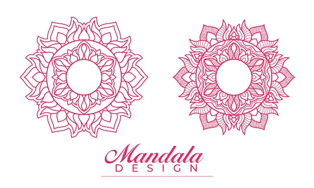 Mandala alpona in ethnic style for background print poster cover brochure flyer banner wedding