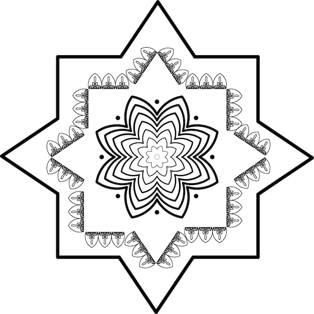 Vector mandala art 19