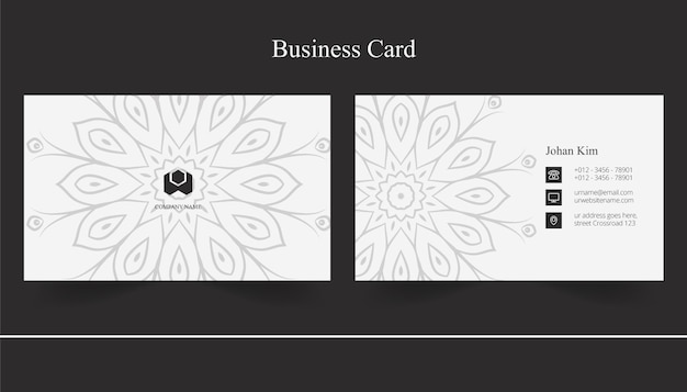 Mandala art business card desgin