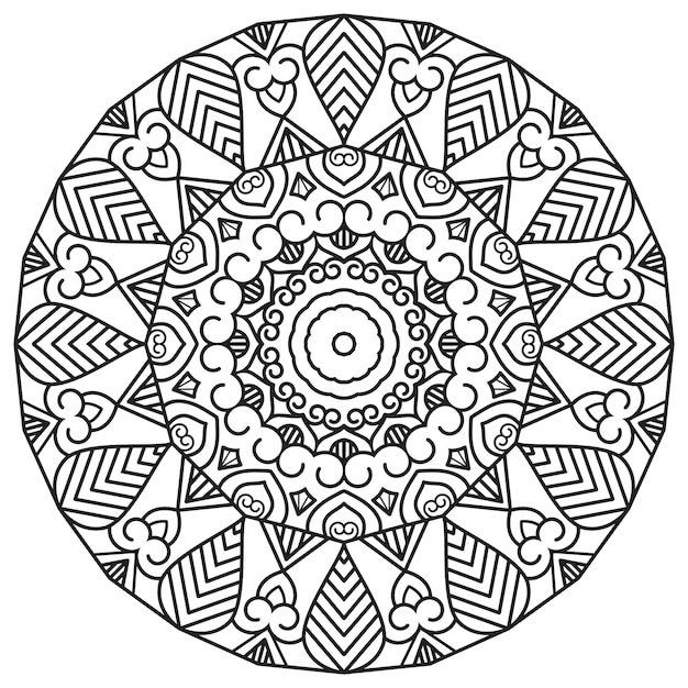 Mandala art da colorare