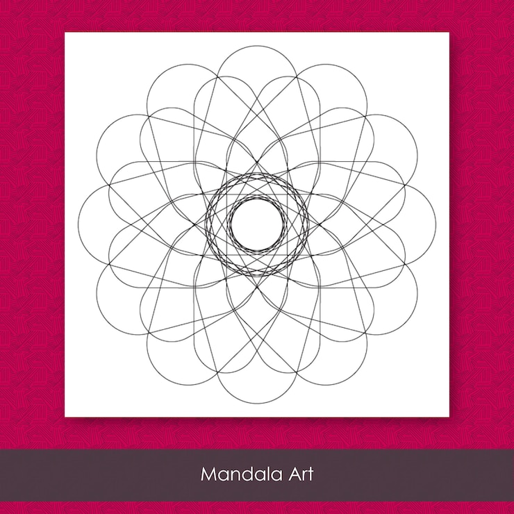 Vector mandala art creative unique modern design