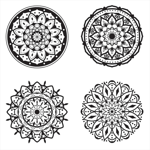 Набор декоративных фонов Mandala Art