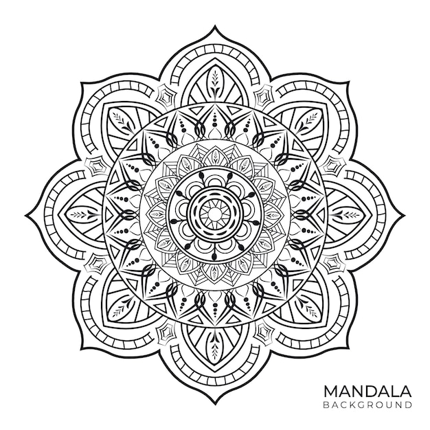 Mandala Art design in circle Simple mandala design