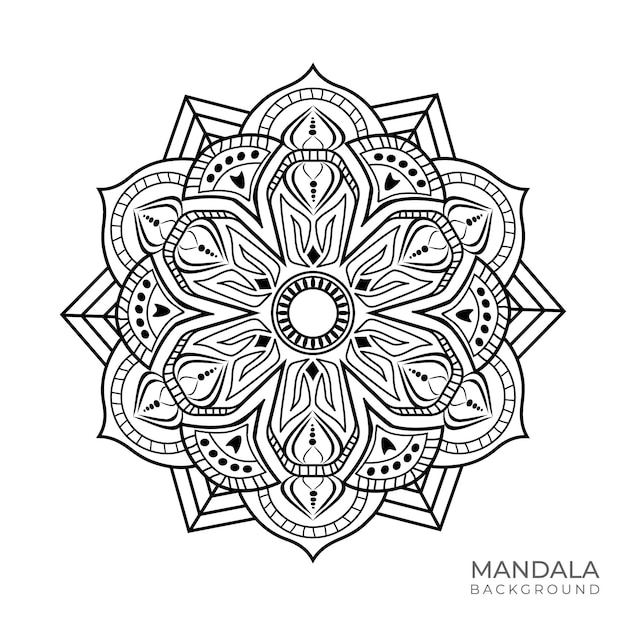 Mandala Art design in circle Simple mandala design