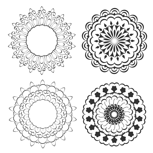 Mandala Art design in circle