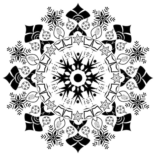 Vector mandala art design pattern