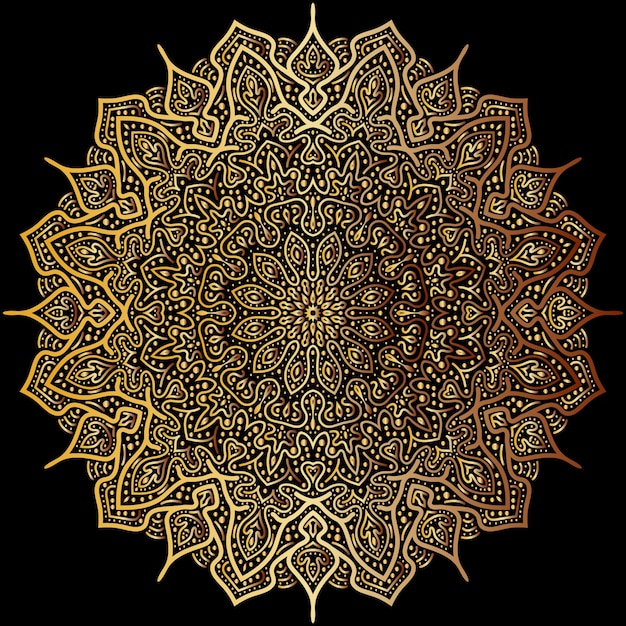 Vector mandala art for template background