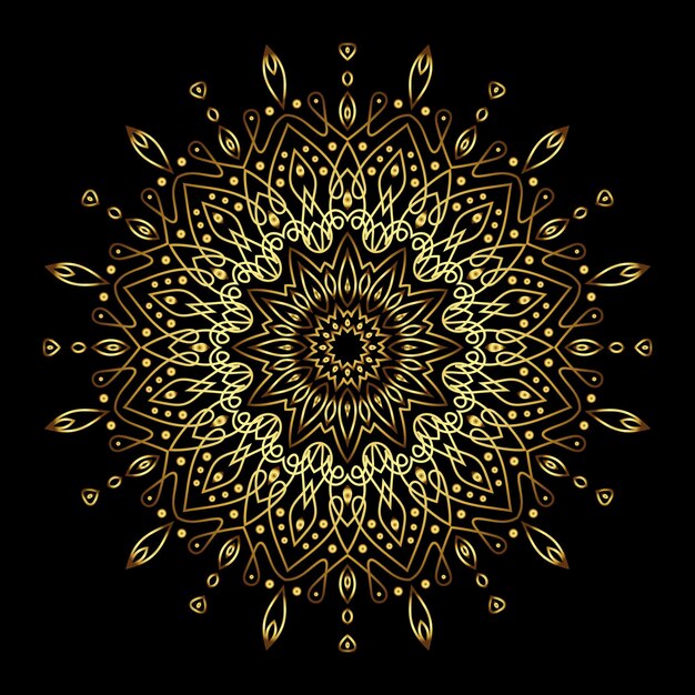 Vector mandala art for template background