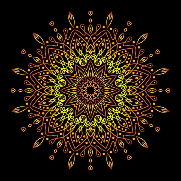 Vector mandala art for template background