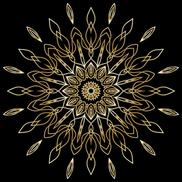 Vector mandala art for template background