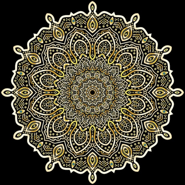 Vector mandala art for template background