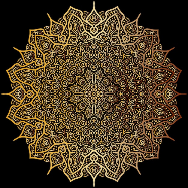 Vector mandala art for template background