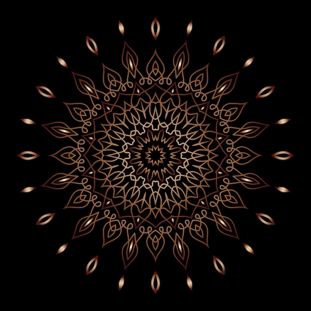 Vector mandala art for template background