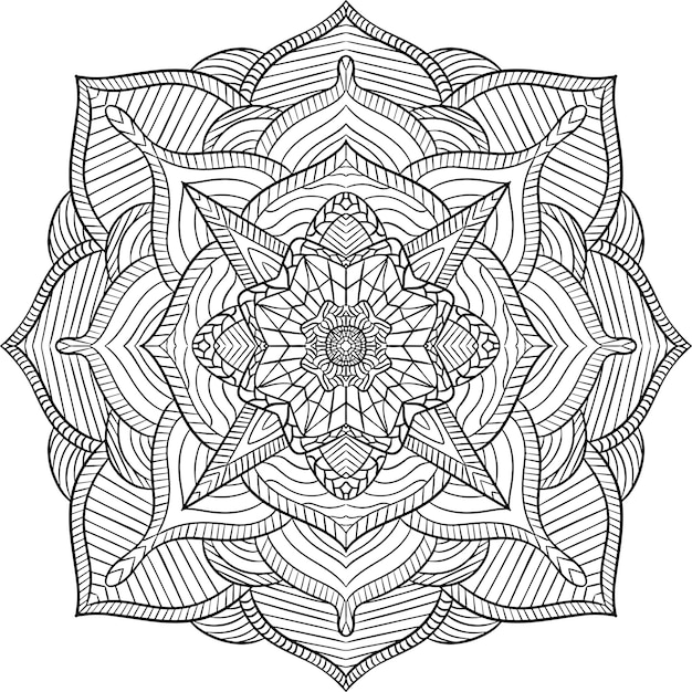 Mandala Art Vector Mooi