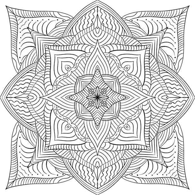 Mandala arte vettoriale