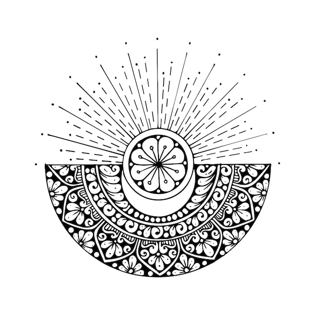 Vector mandala art