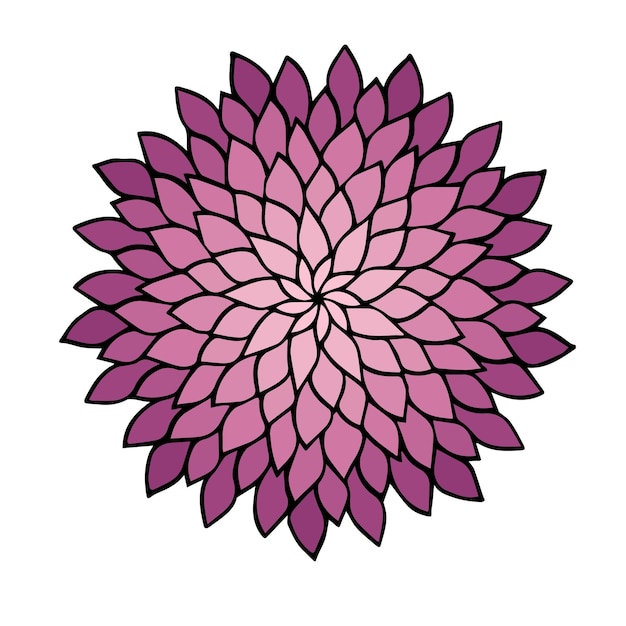 Vector mandala background abstract flower vector