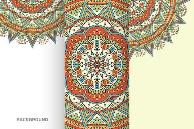 Mandala background collection ethnic element