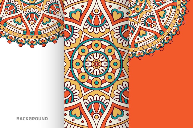 Mandala background collection ethnic element