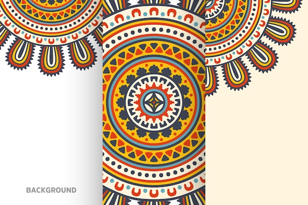 Mandala background collection ethnic element