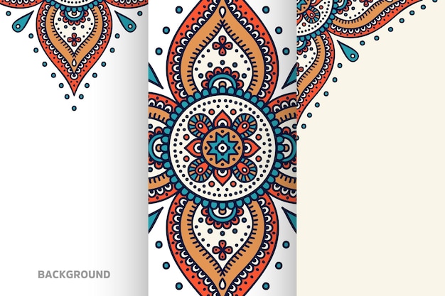 Mandala background collection ethnic element