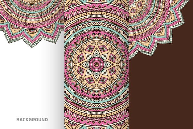 Mandala background collection ethnic element