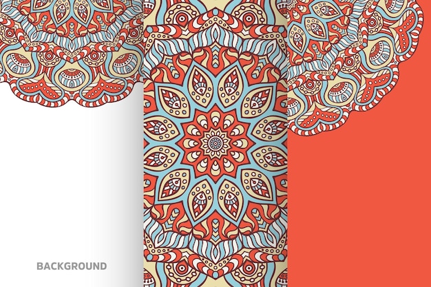 Mandala background collection ethnic element