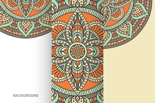 Mandala background collection ethnic element