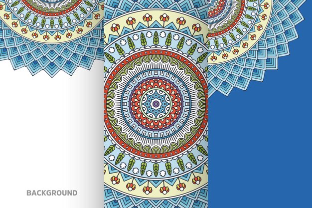 Mandala background collection ethnic element