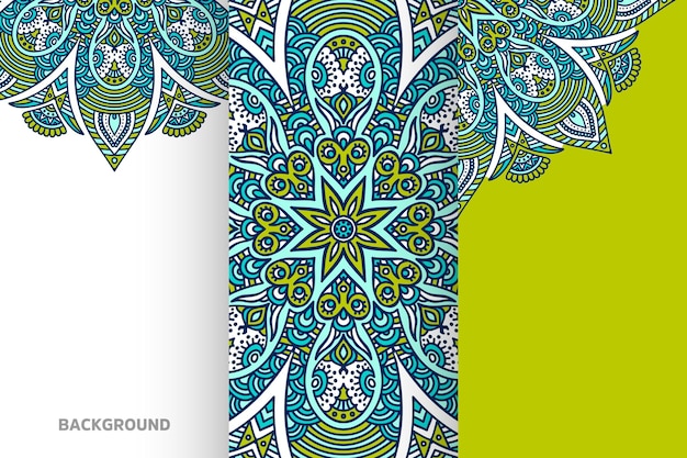 Mandala background collection ethnic element