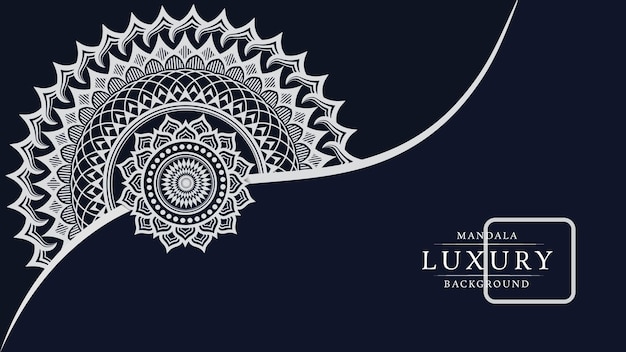 mandala background design in white color