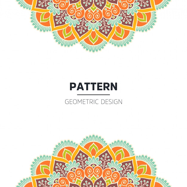 Vector mandala background design