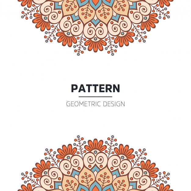 Vector mandala background design