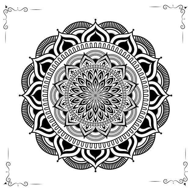 Disegno di sfondo mandala