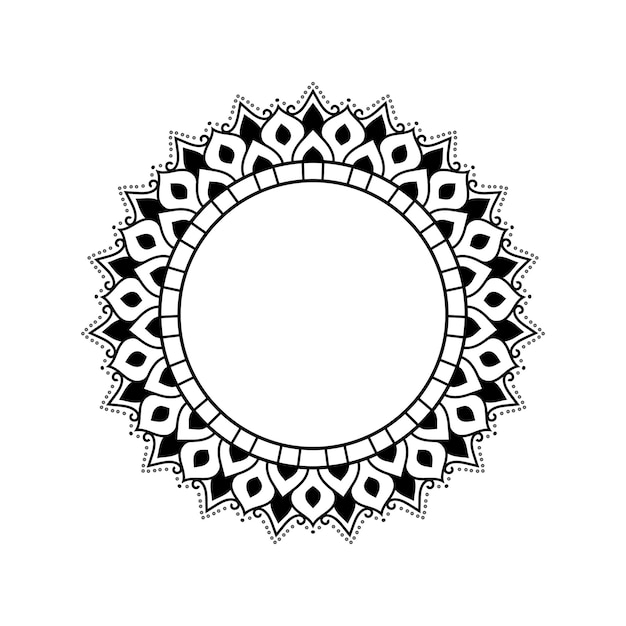 Mandala background in lineal style