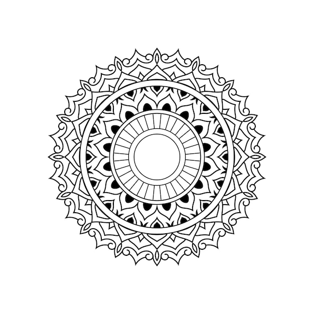 Mandala background in lineal style