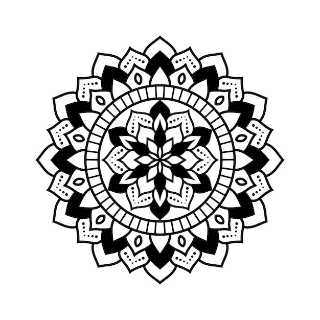 mandala background in lineal style