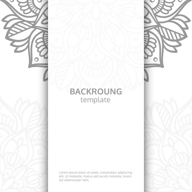 Mandala background template