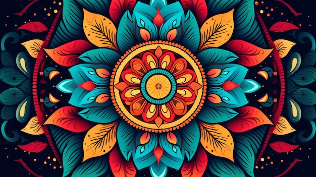 Mandala background vector