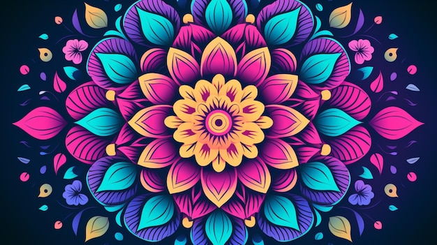 Mandala background vector