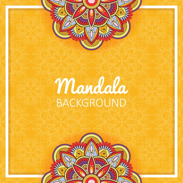 Vector mandala background for wedding invitation or celebration