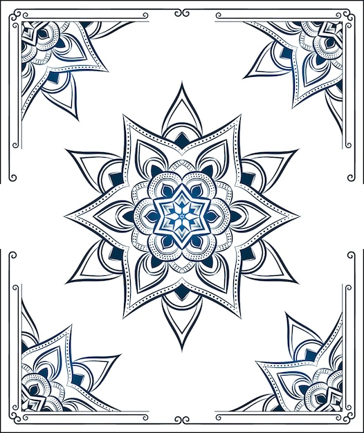 mandala background with arabesque pattern