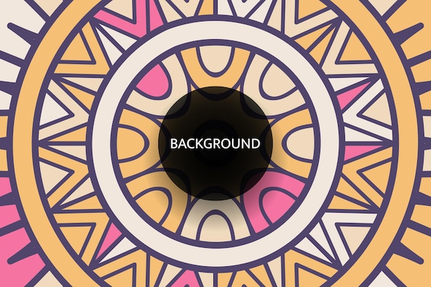 Mandala background with ethnic element